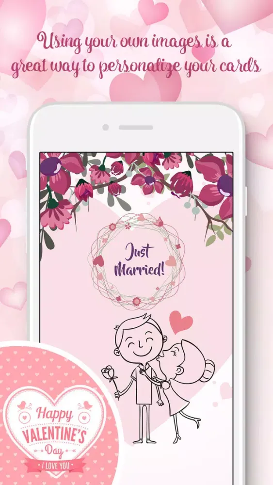 تصاویر Love card designer - add text & stickers to photo