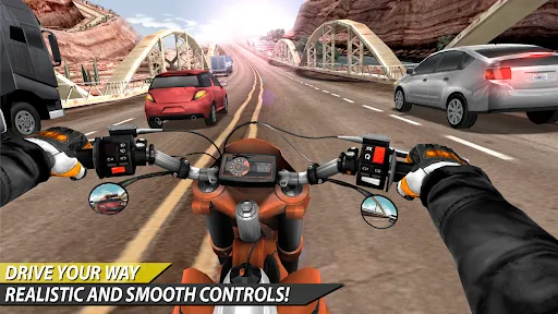 Moto Rider In Traffic Screenshots