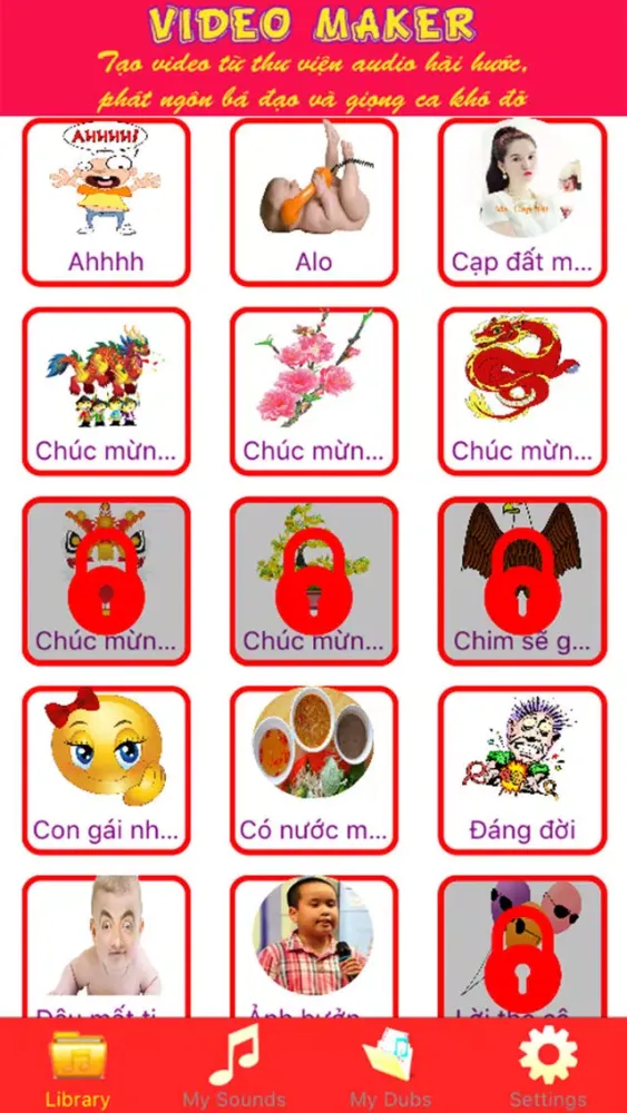 Screenshot di Tao clip chuc mung nam moi vui , hom hinh , hai huoc, an tuong