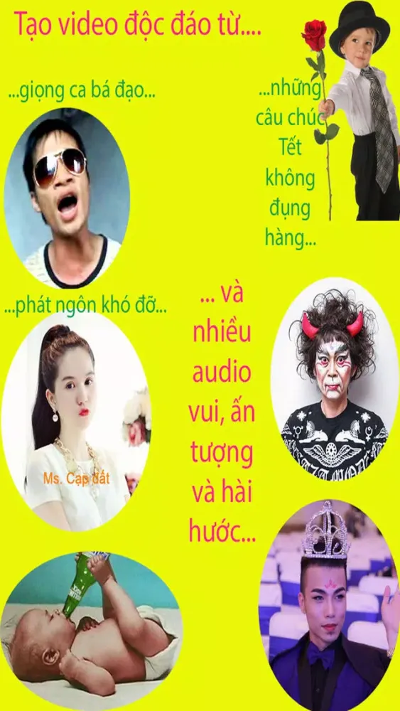 Screenshot di Tao clip chuc mung nam moi vui , hom hinh , hai huoc, an tuong