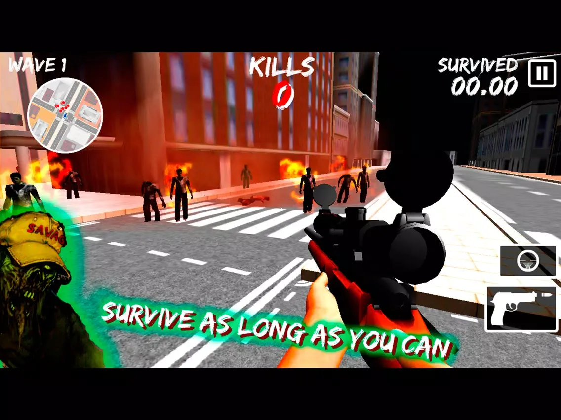 Скриншоты Zombie Sniper Gun 3D City iPad 