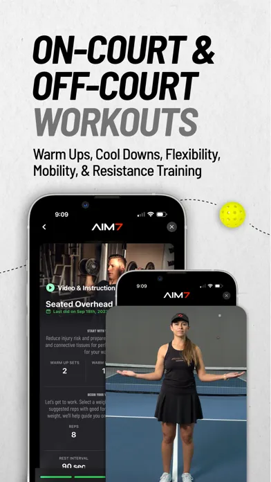 Tangkapan layar Pickleball Fit Coach - AIM7