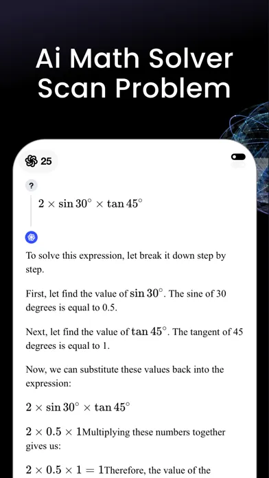 Tangkapan layar MathChat - Ai Math Solver