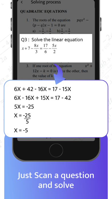 Capturas de pantalla de AI Math Solver Question Helper