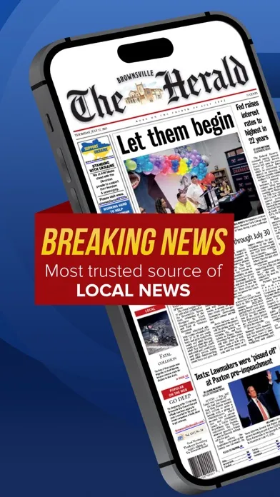Capturas de tela do The Brownsville Herald News