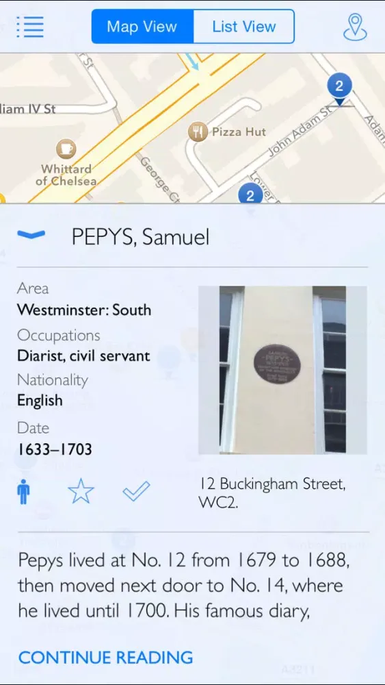 ภาพหน้าจอของ London Plaques