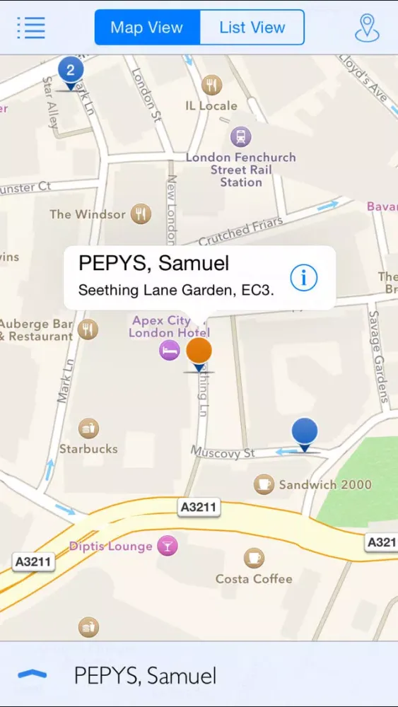 ภาพหน้าจอของ London Plaques
