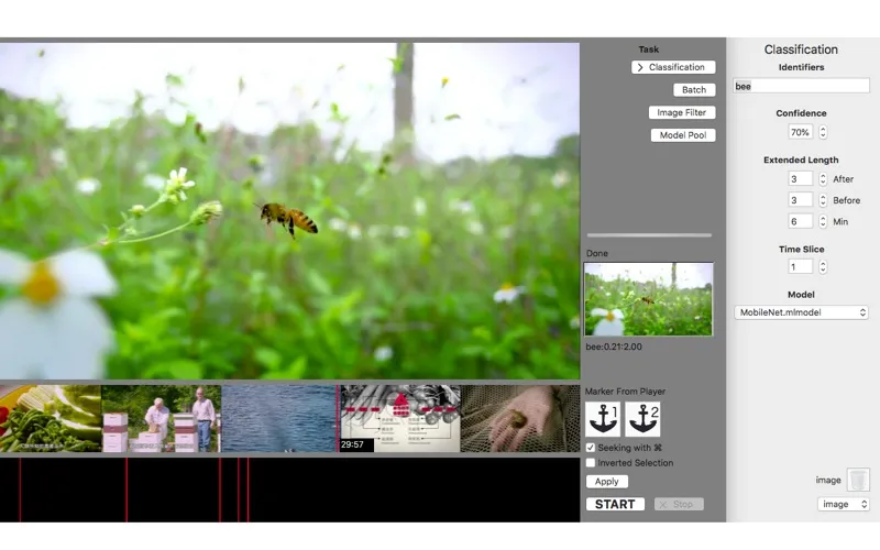 Tangkapan layar Scene Selector