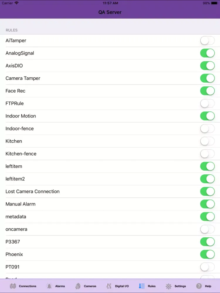 Aimetis Symphony Mobile iPad 应用截图