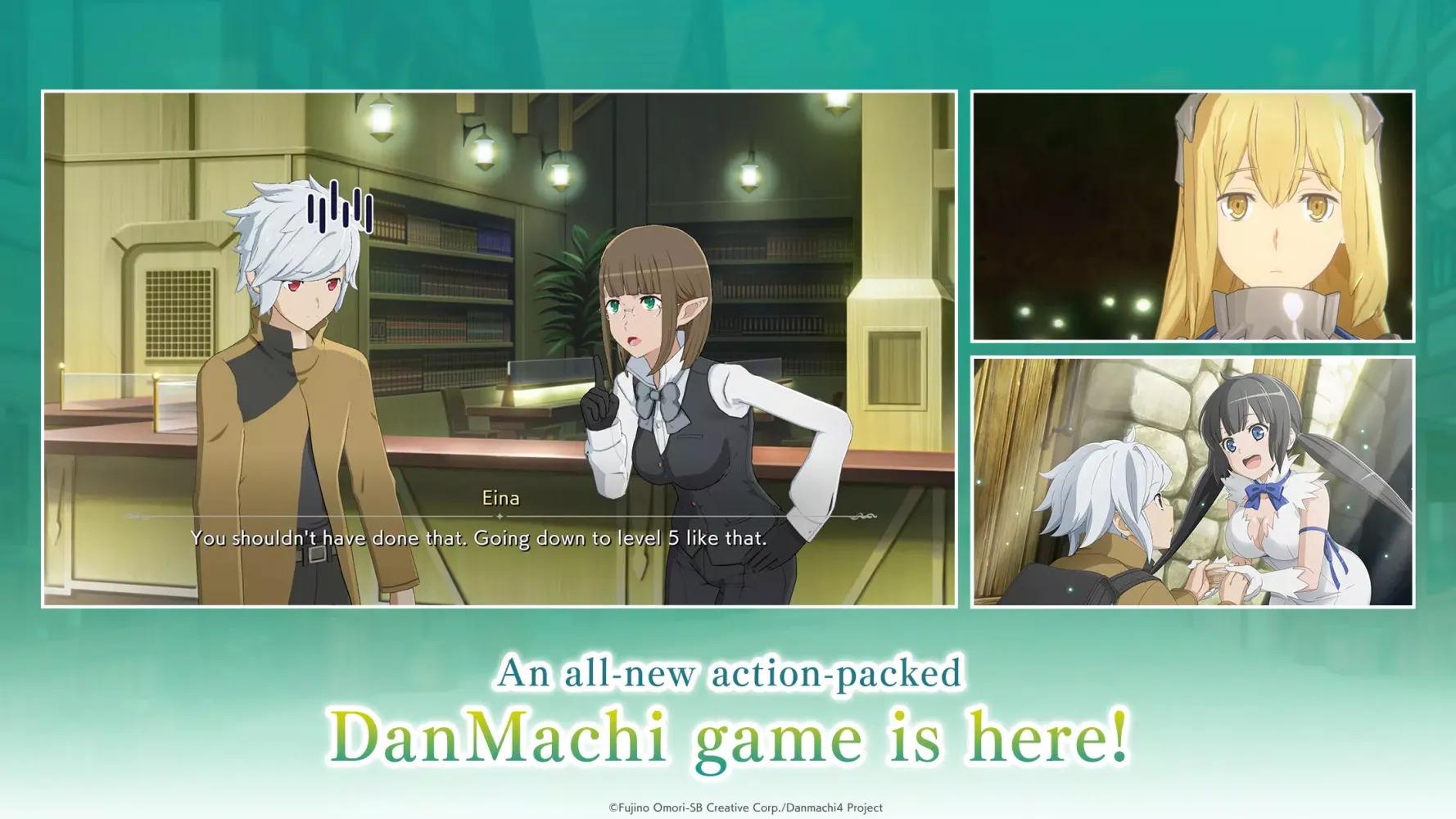 Capturas de tela do DanMachi BATTLE CHRONICLE