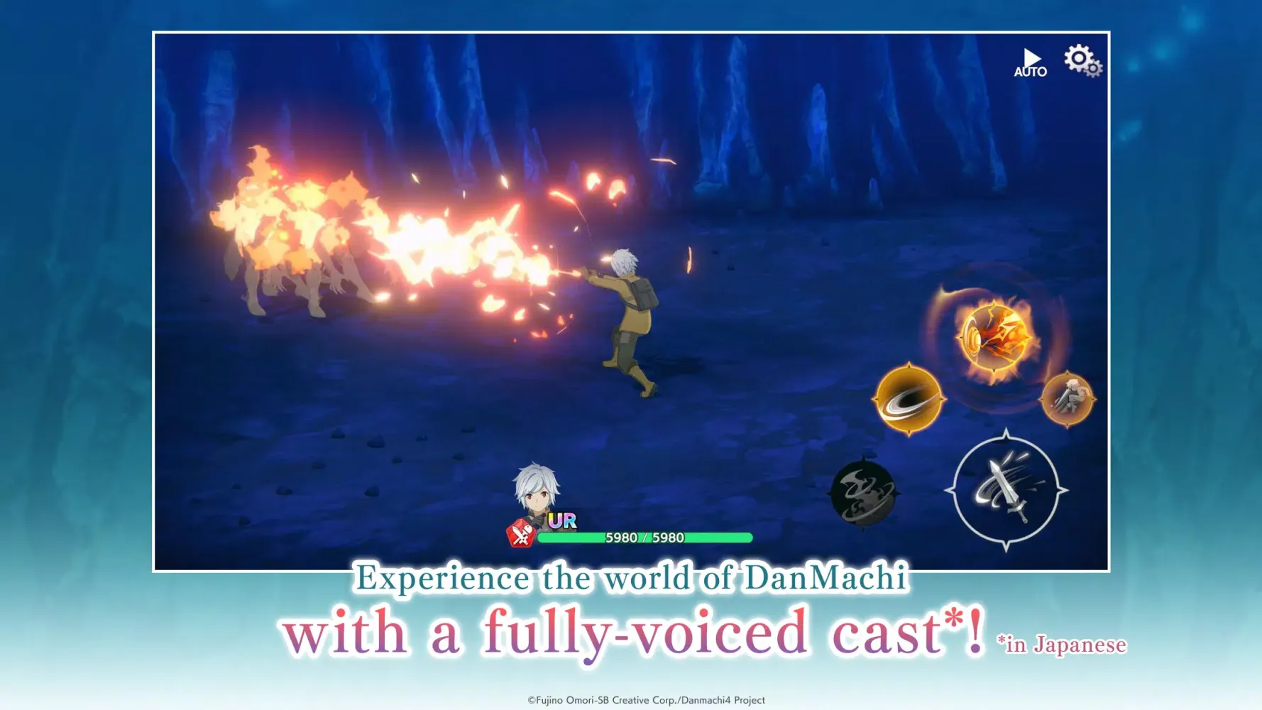 Capturas de tela do DanMachi BATTLE CHRONICLE