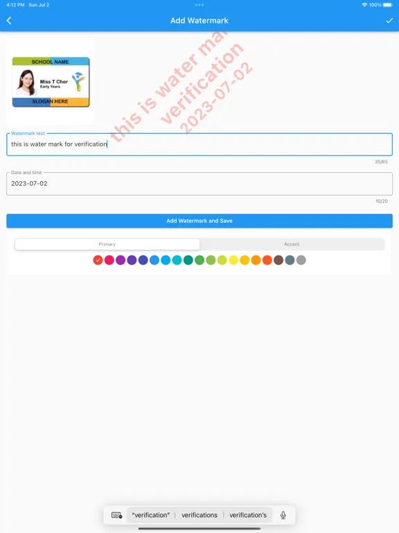 Zrzuty ekranu CopyID iPad 