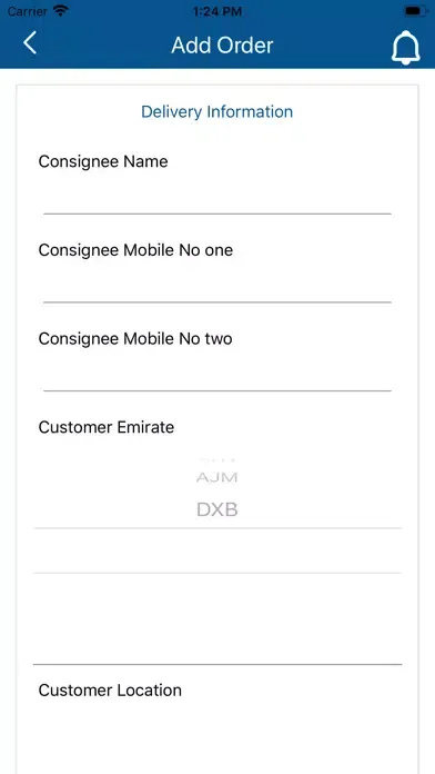 Captures d'écran de Blueline Delivery Services