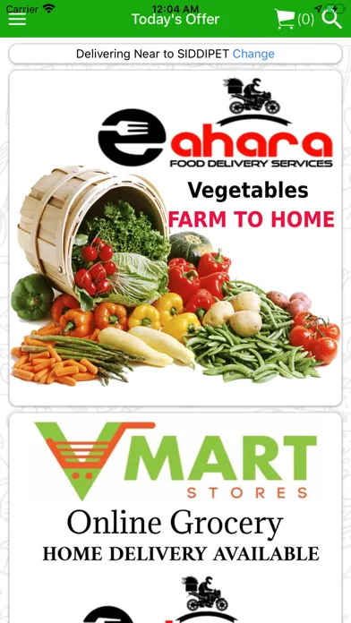 Zrzuty ekranu E Ahara Delivery