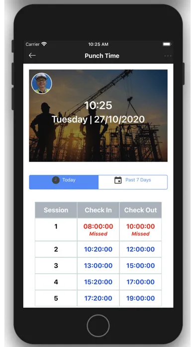 Volv Attend - Site Attendance Screenshots