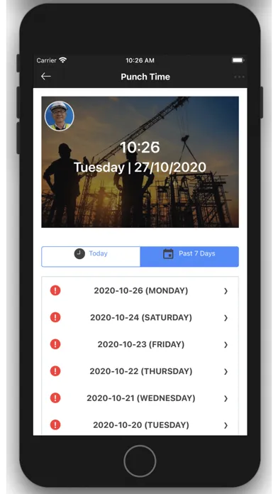 Volv Attend - Site Attendance Screenshots