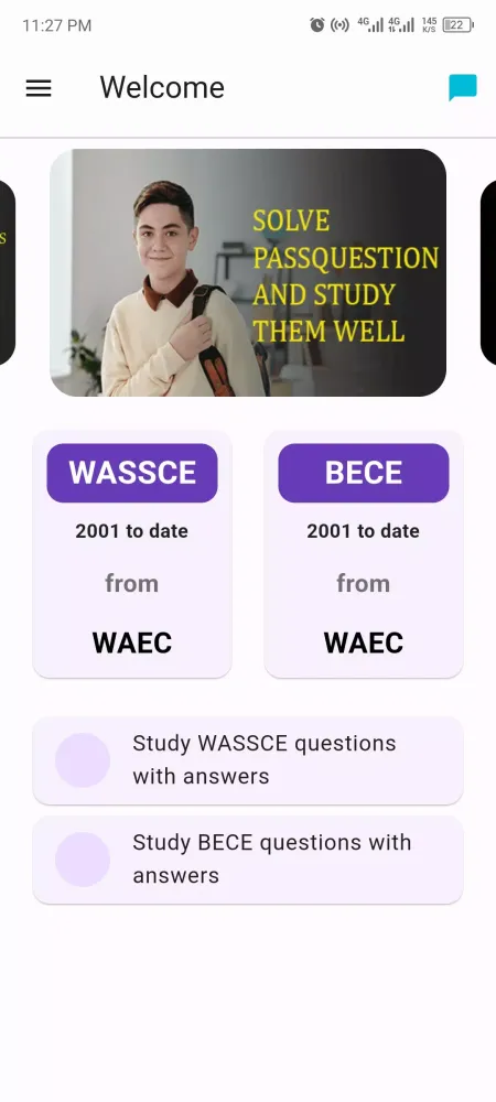 Captures d'écran de WAEC Past Questions (PASSCO)