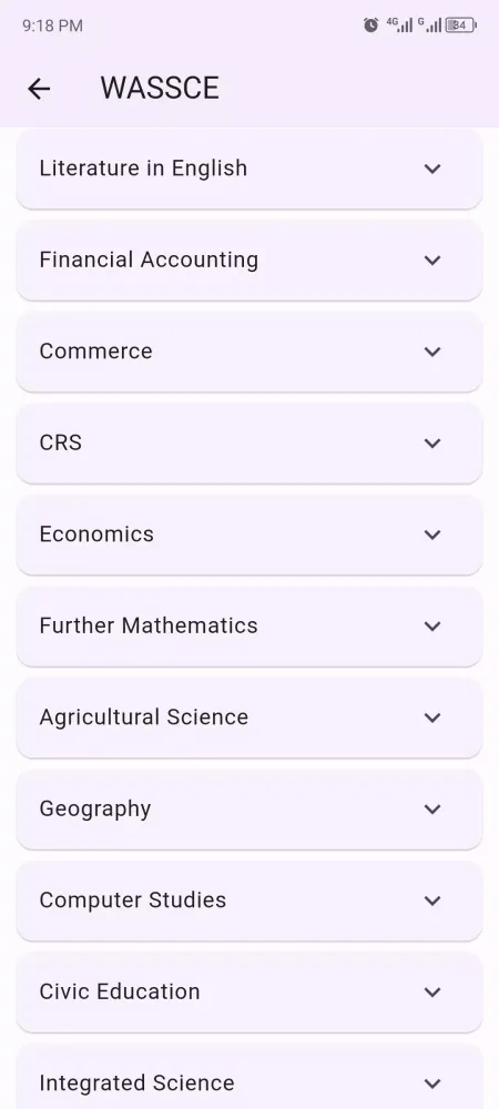 Captures d'écran de WAEC Past Questions (PASSCO)