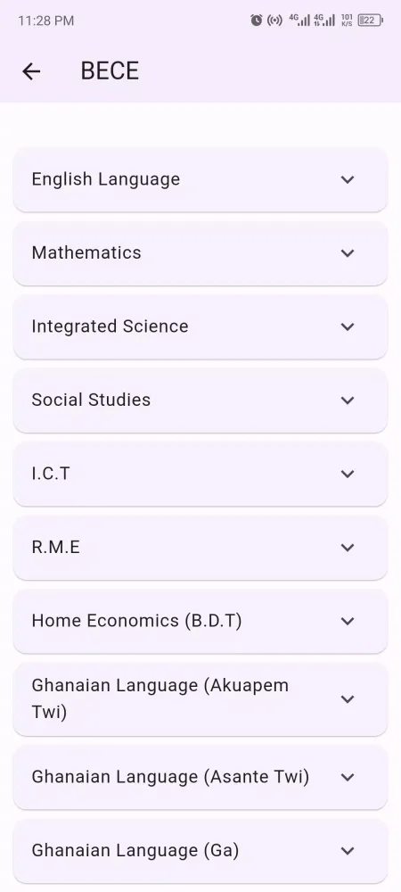 Captures d'écran de WAEC Past Questions (PASSCO)