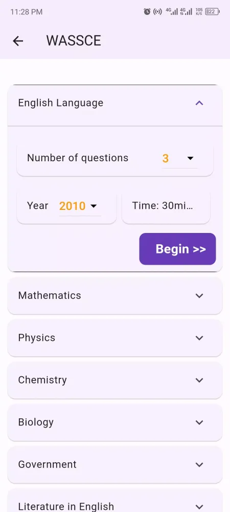 Captures d'écran de WAEC Past Questions (PASSCO)