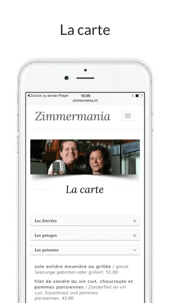 Restaurant Zimmermania スクリーンショット