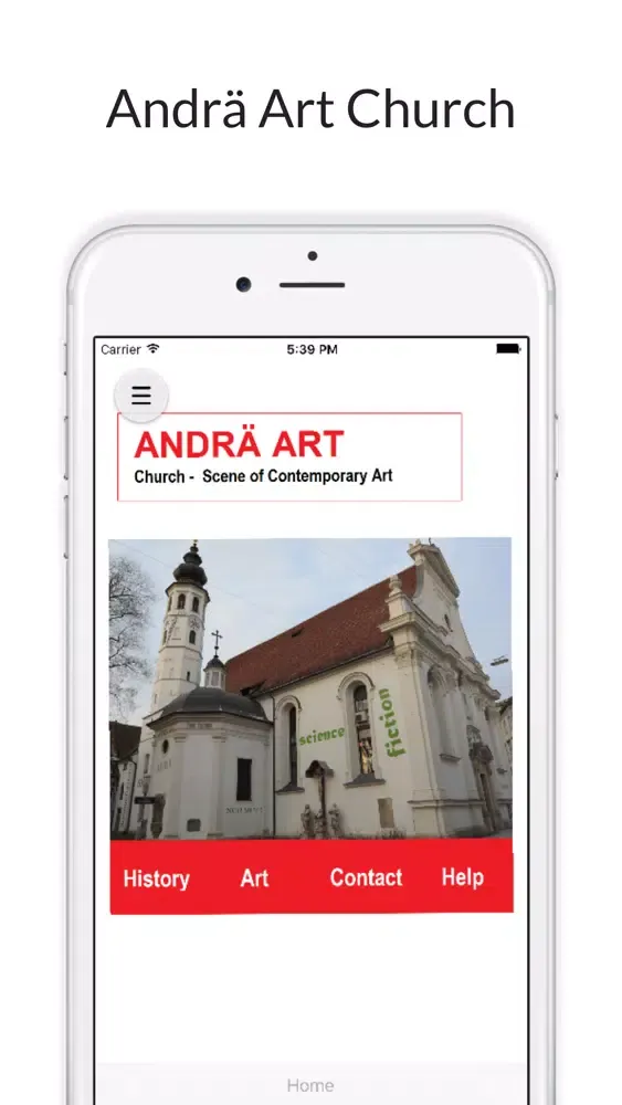 Ảnh chụp màn hình của Andrä Art Church (EN)