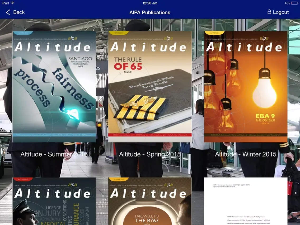 Capturas de pantalla de AIPA Member App iPad 