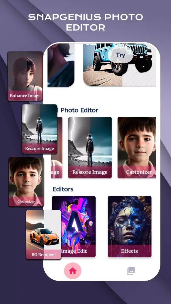 SnapGenius - AI Photo Editor应用截图