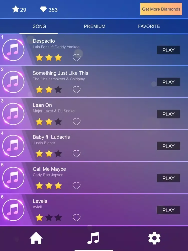 Piano Tiles 2020 iPad  سکرین شاٹس