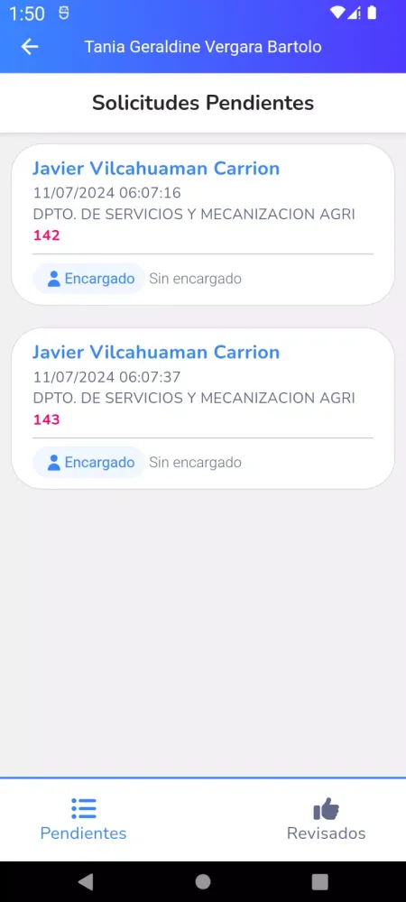Control de EPPs Screenshots