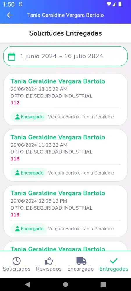 Control de EPPs Screenshots