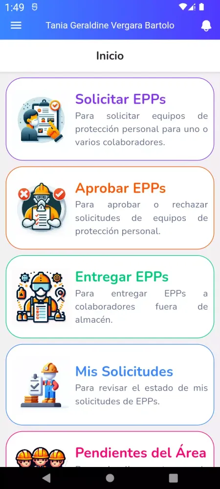 Control de EPPs Screenshots