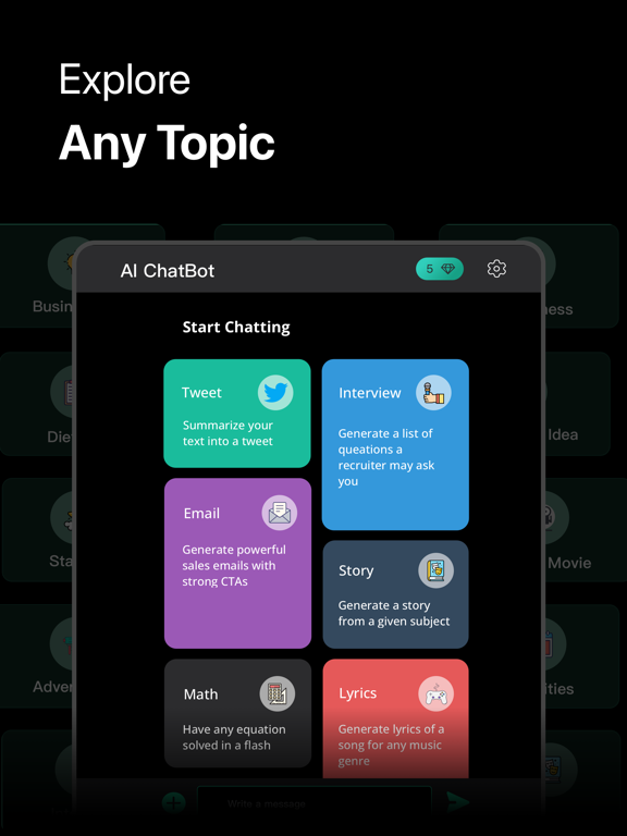 Powerful AI Chatbot-AI Pulse iPad  سکرین شاٹس