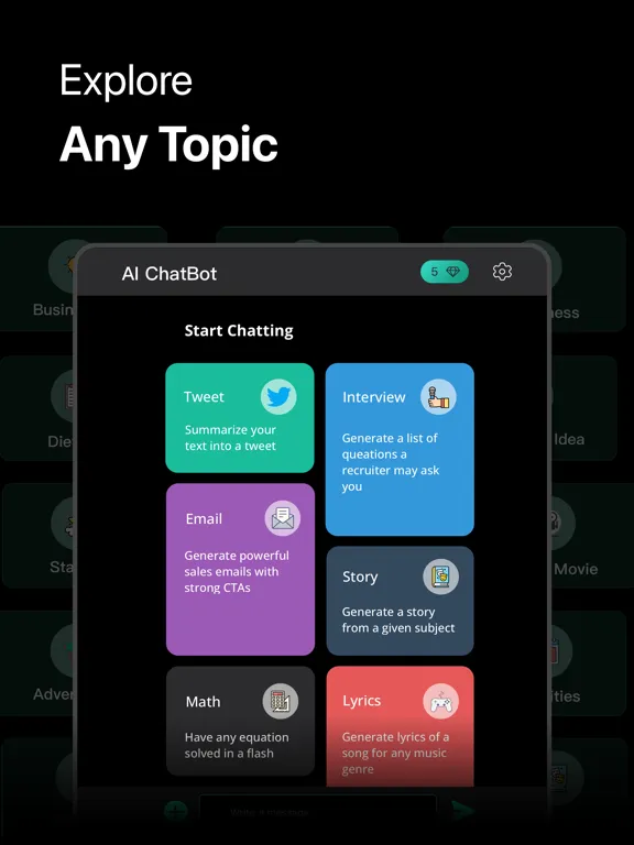 Powerful AI Chatbot-AI Pulse iPad  スクリーンショット