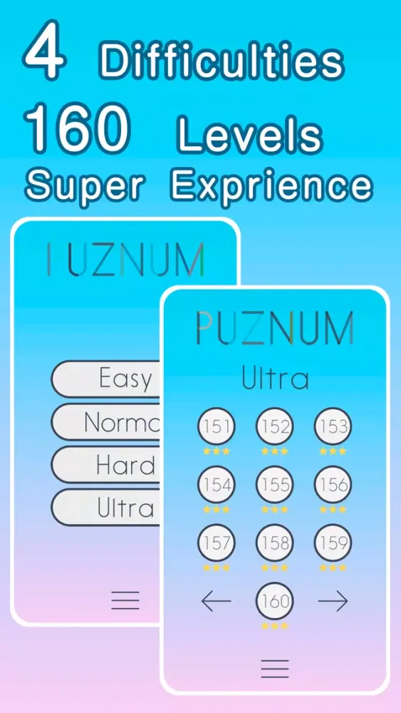 Capturas de tela do PuzNum – Slide Number Puzzle