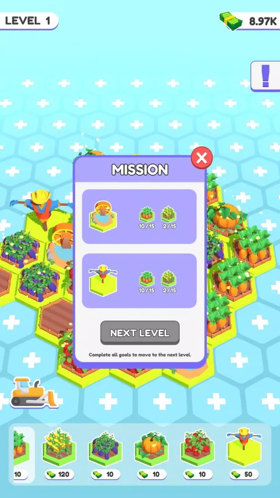 Capturas de tela do Block Farm
