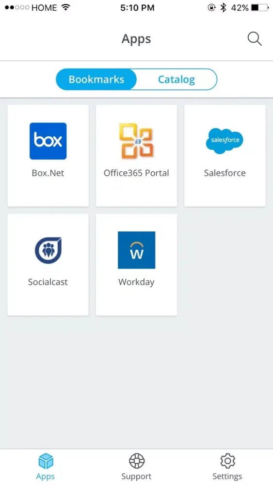 Screenshot di VMware Workspace ONE