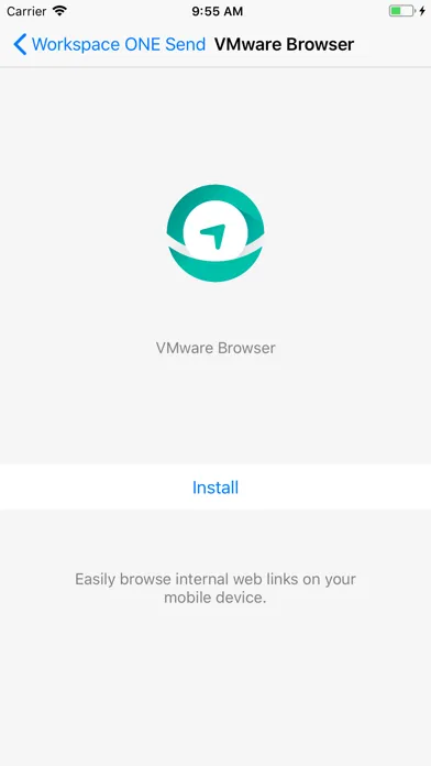 Zrzuty ekranu Send - Workspace ONE