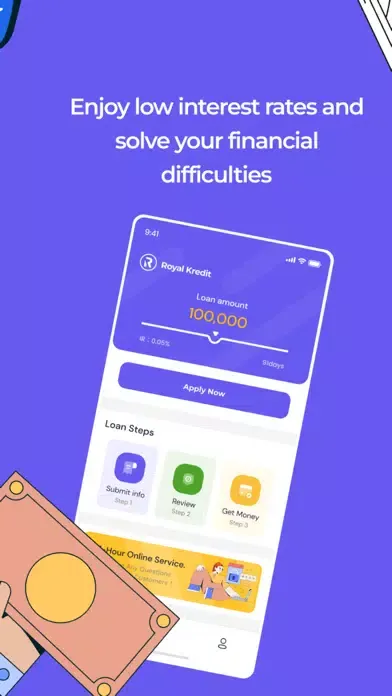 Zrzuty ekranu Royal Kredit - Pinjaman Online