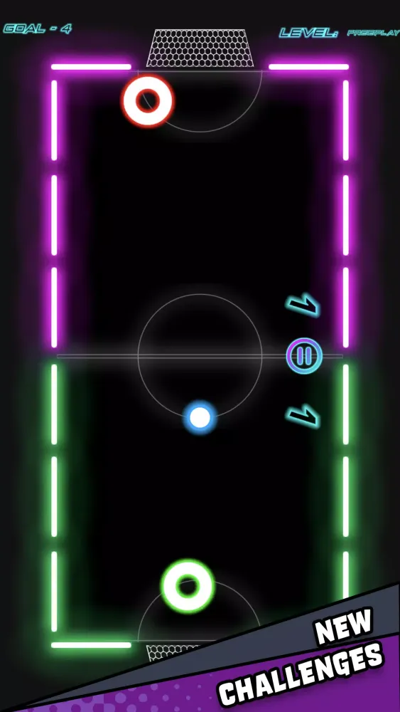 Tangkapan layar Air Hockey Glow HD Ultimate 2D