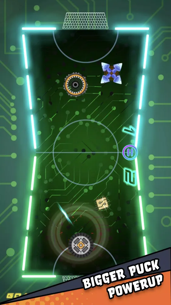 Tangkapan layar Air Hockey Glow HD Ultimate 2D
