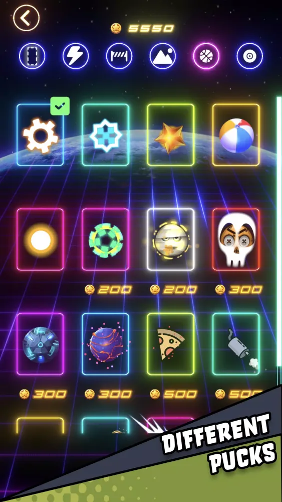 Tangkapan layar Air Hockey Glow HD Ultimate 2D