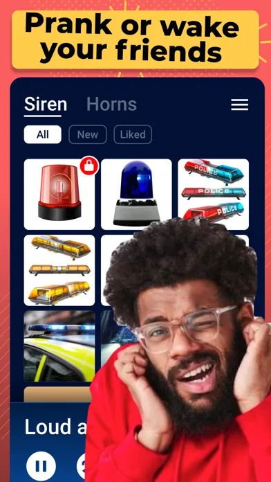 Tangkapan layar Air Horn Siren - Sounds Prank