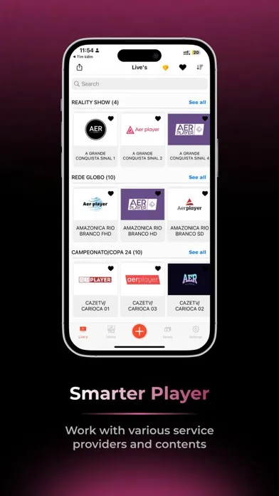 ภาพหน้าจอของ IPTV Smarter Player