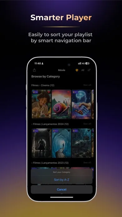 ภาพหน้าจอของ IPTV Smarter Player
