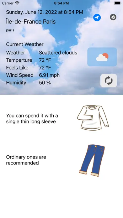 Captures d'écran de Weather&Clothes