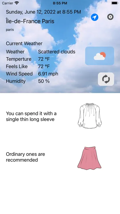 Captures d'écran de Weather&Clothes