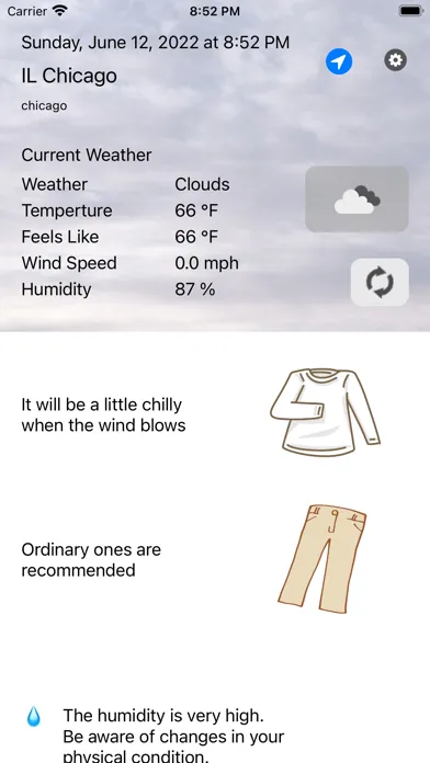 Captures d'écran de Weather&Clothes