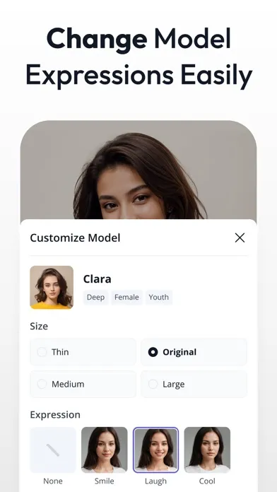 Vmake AI Fashion Model Studio 스크린샷