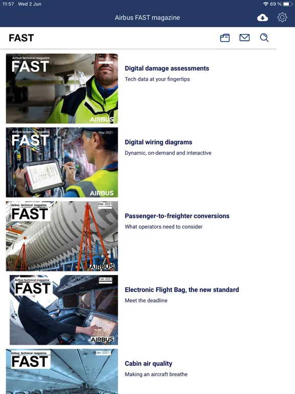 FAST magazine by Airbus iPad 應用截圖